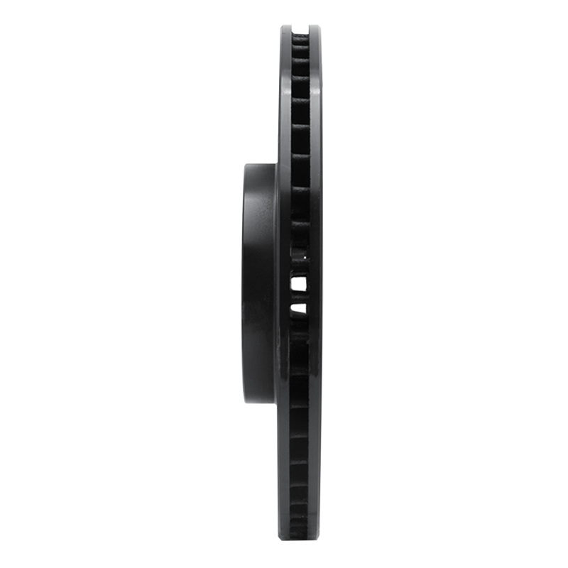 Mitsubishi Montero Brake Rotor (1) - Front Left - R1 Concepts - Drilled & Slotted - Black - `98-`04